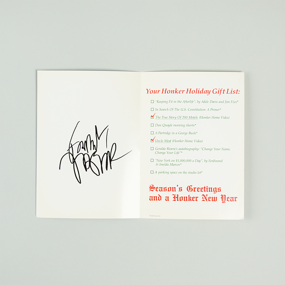 Zappa Holiday Cards w/ Envelope and Vintage Insert 2