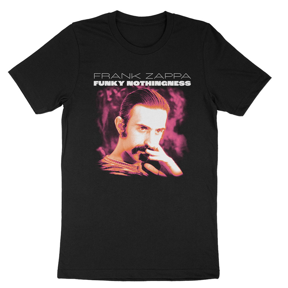 Maglietta Ufficiale Frank Zappa 'Pussy N Coffee' - Nera, Unisex, 100% Cotone