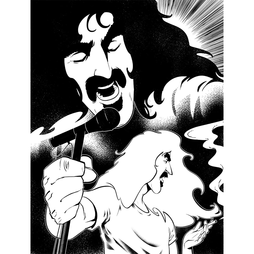 Frank Zappa Coloring Book by Fantoons Page 4