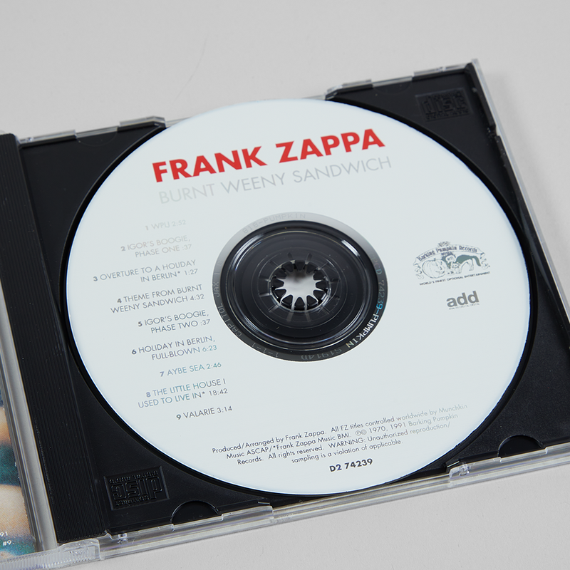 Burnt Weeny Sandwich CD Long Box - Frank Zappa Official Store