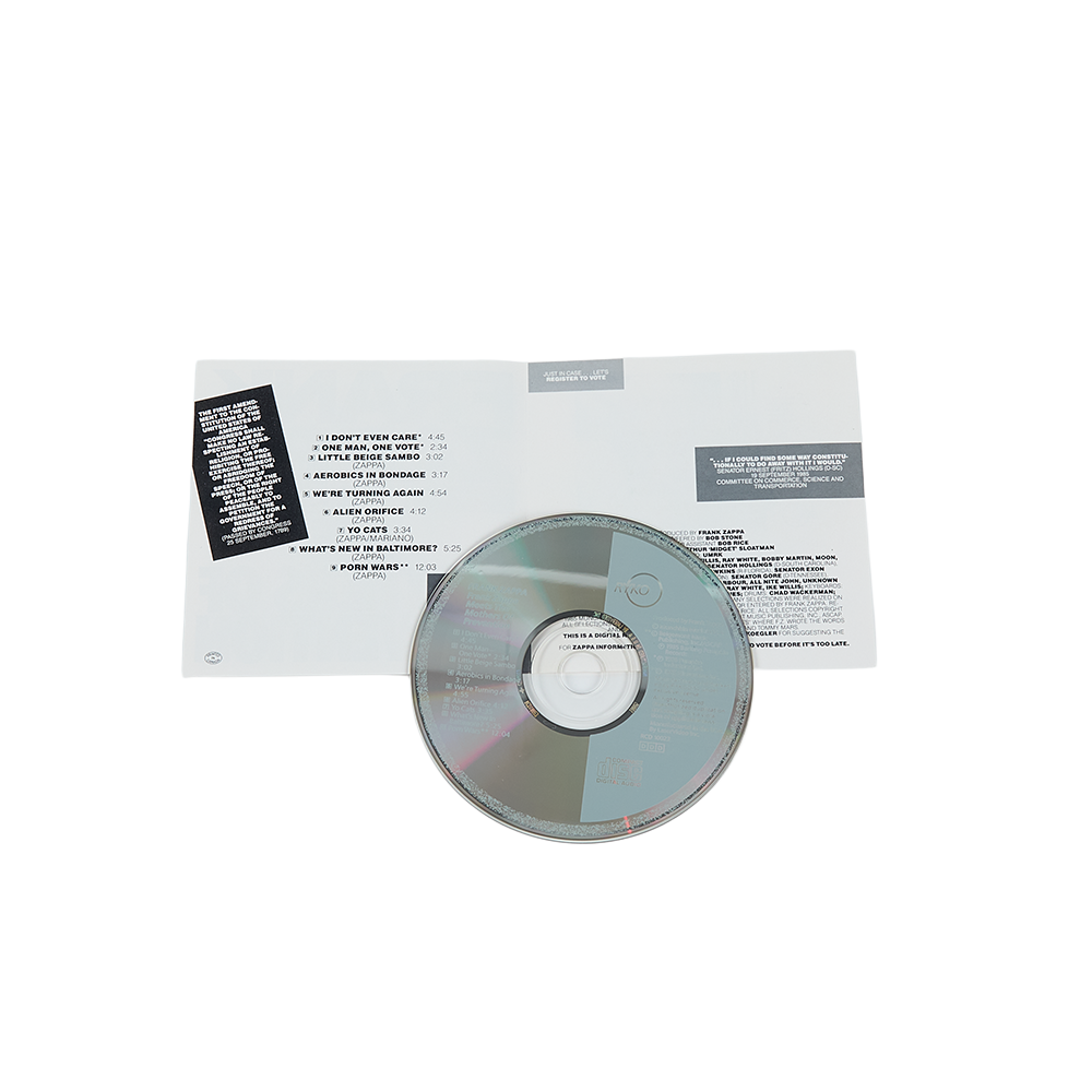 FZ Meets the Mothers of Prevention CD Longbox Disc Inside