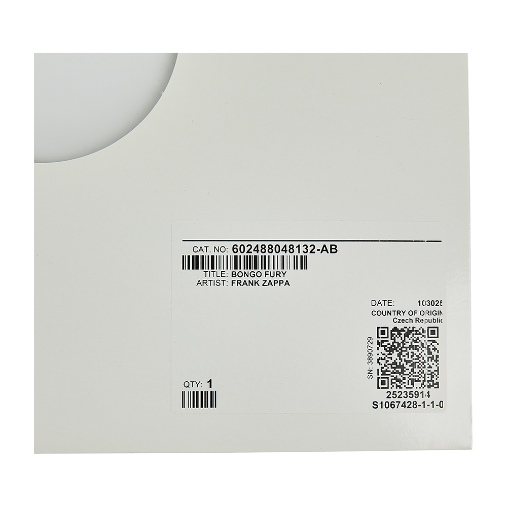 邦楽 ultra rare tape only no bar code[O.C.C./ Bongo Fury Test Pressing [2LP] - Frank Zappa Official Store