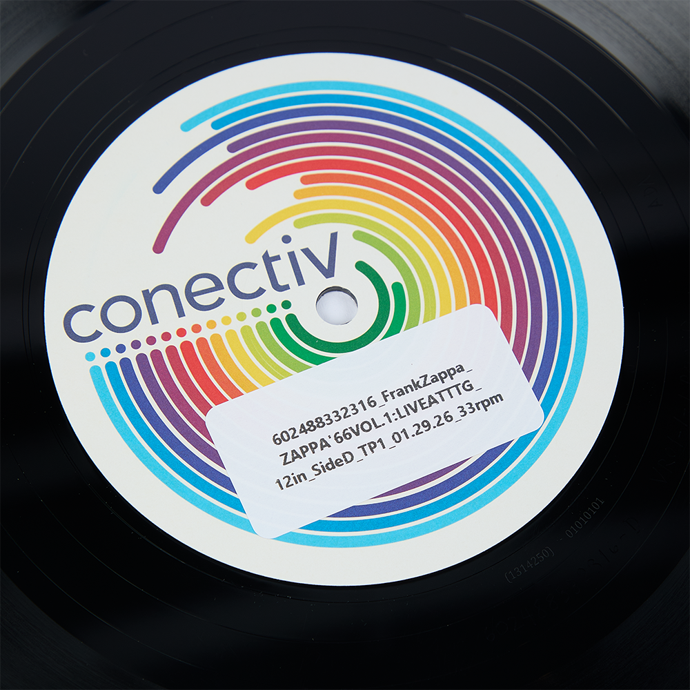 Zappa 66 Test Pressing Sticker Detail Side D