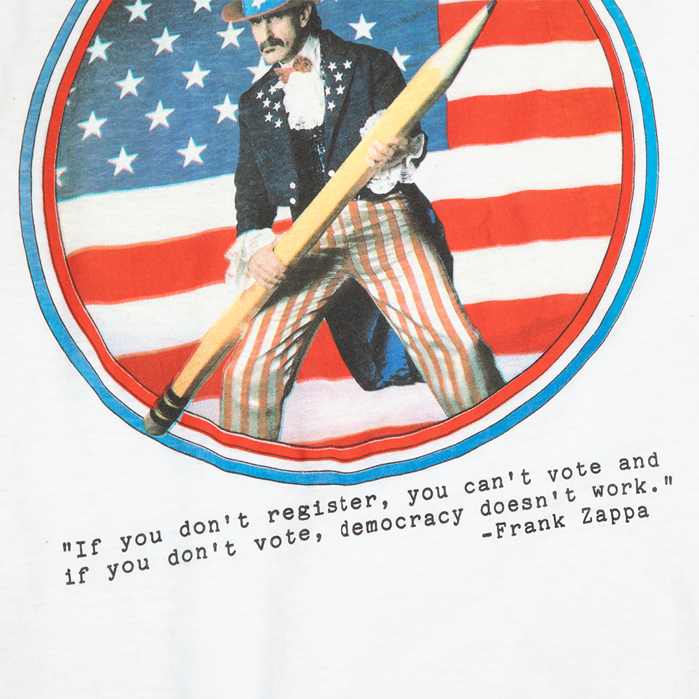 Zappa As President (Uncle Sam) T-Shirt Front Detail 