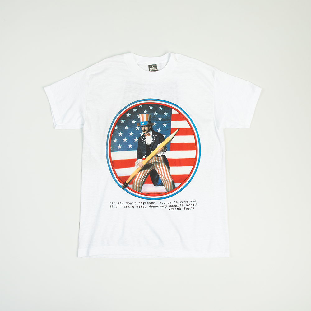 Zappa As President (Uncle Sam) T-Shirt Front 