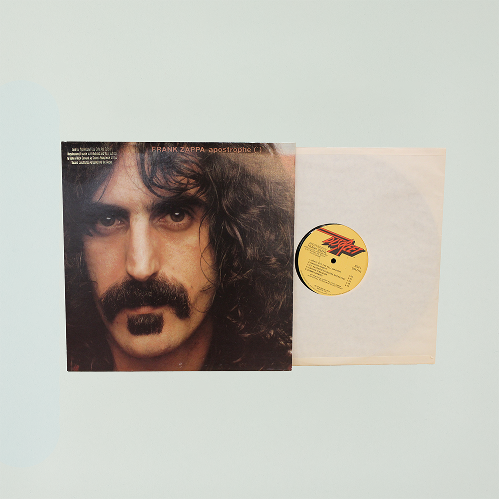 Frank Zappa Apostrophe 1974 Promo LP Front + Vinyl 